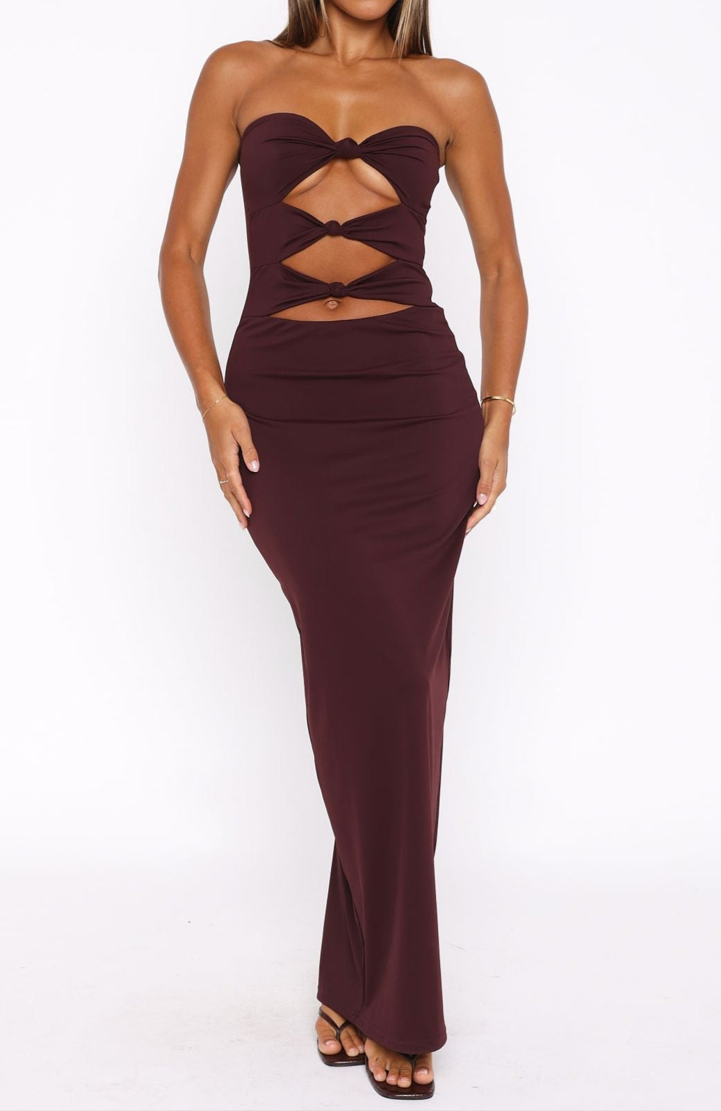 Ona Maxi Dress Chocolate