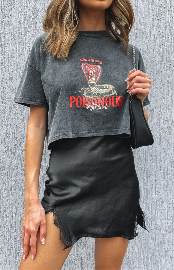 Cristina Lace Mini Skirt Black