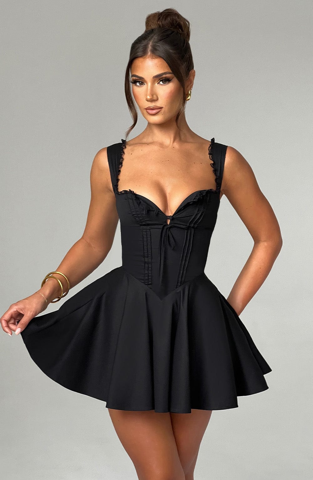 Fabiana Mini Dress - Black
