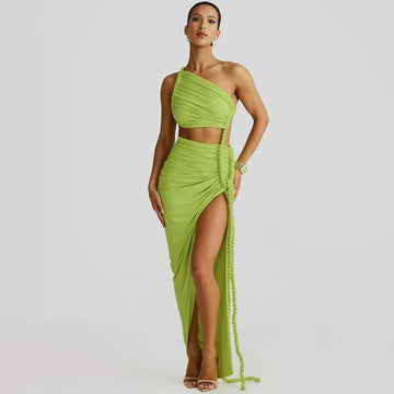 One Shoulder Maxi Dress for Women - Flavia