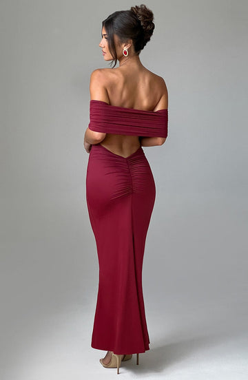 Ariadna Maxi Dress - Burgundy