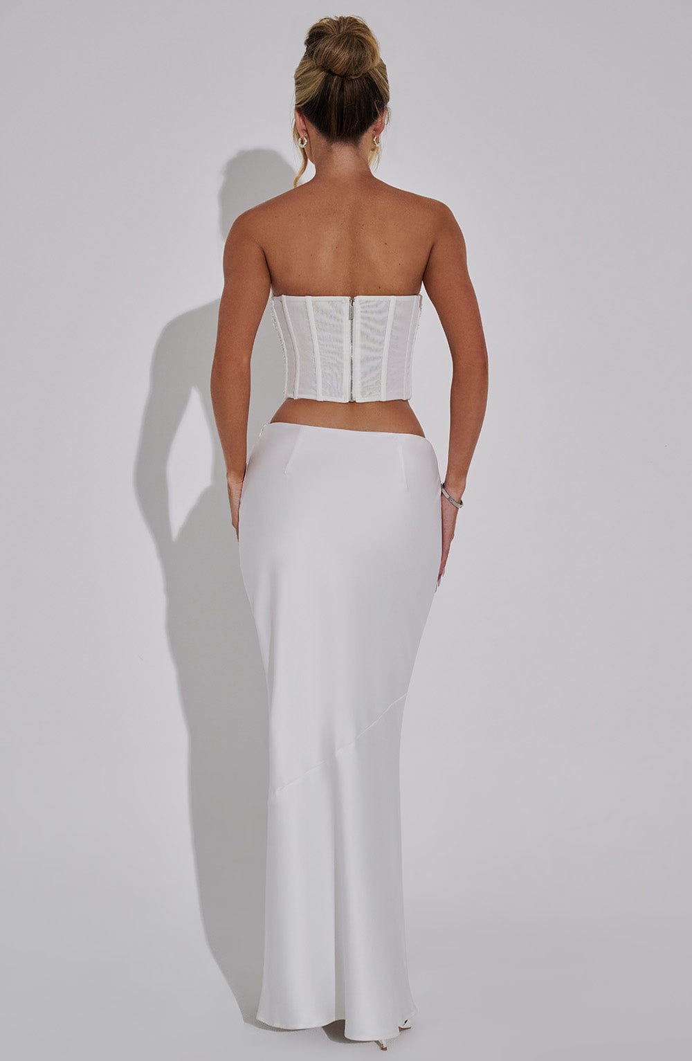 Sara Maxi Skirt - White