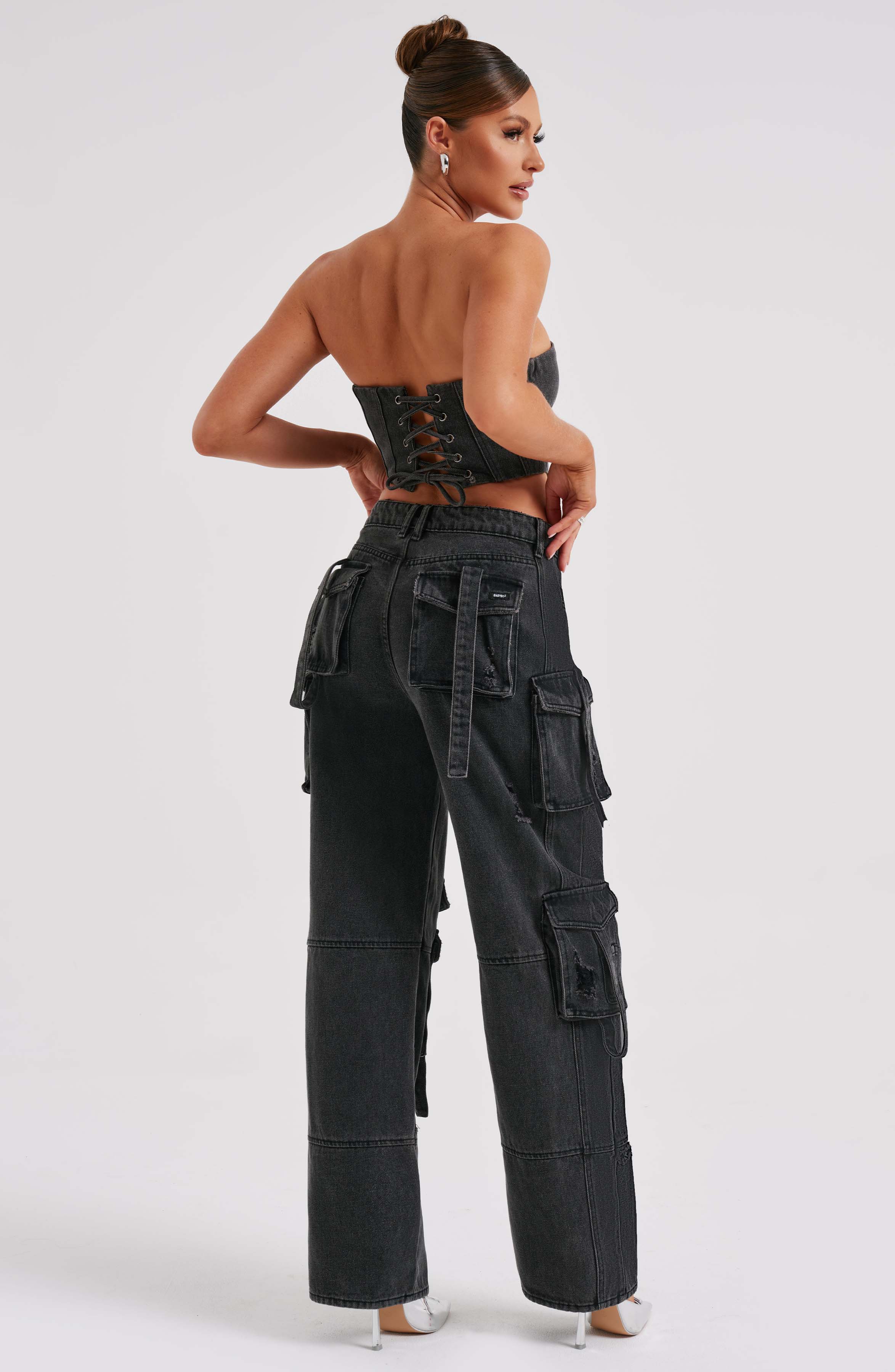 Rafaella Cargo Pant - Black