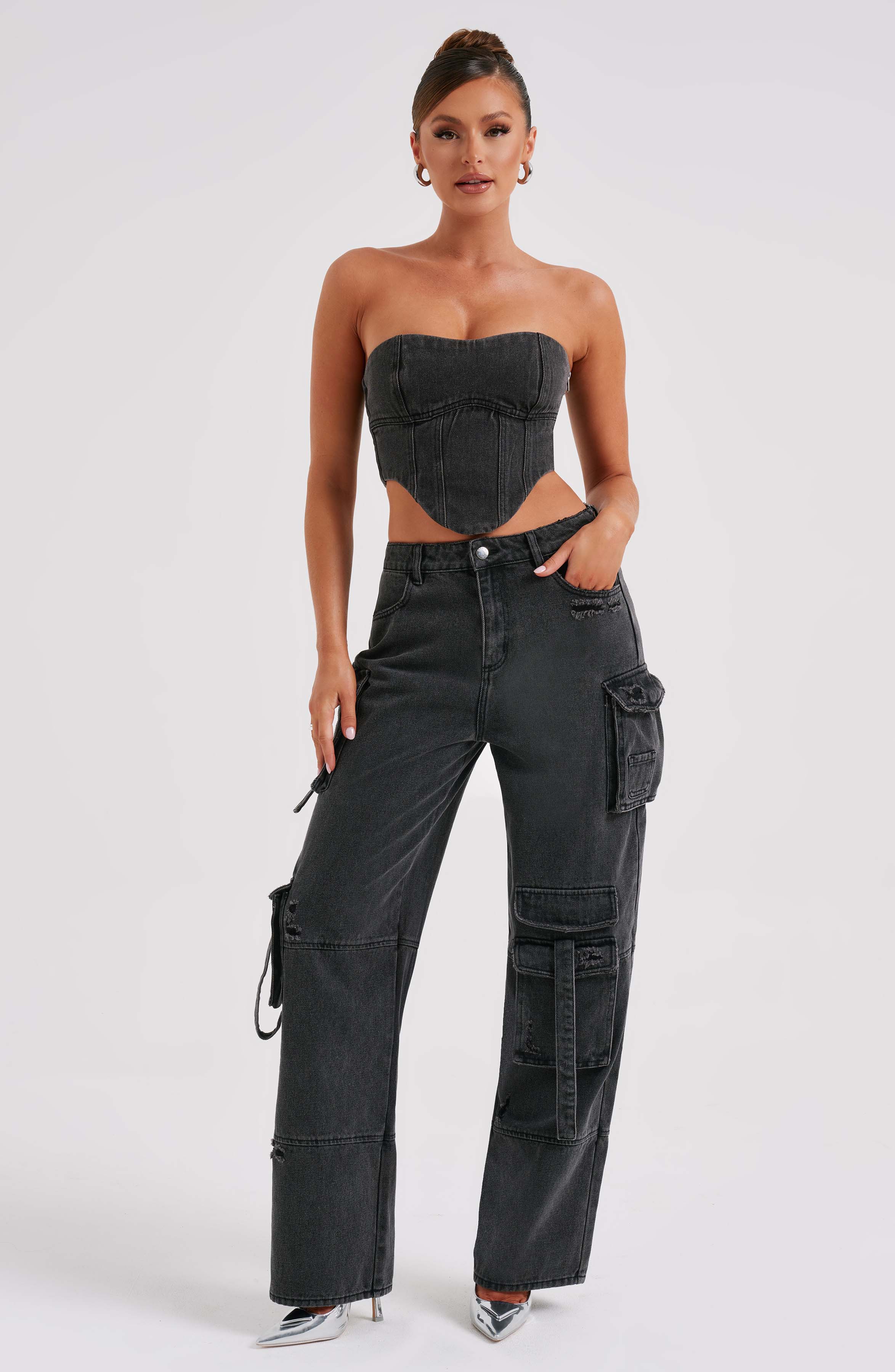 Rafaella Cargo Pant - Black