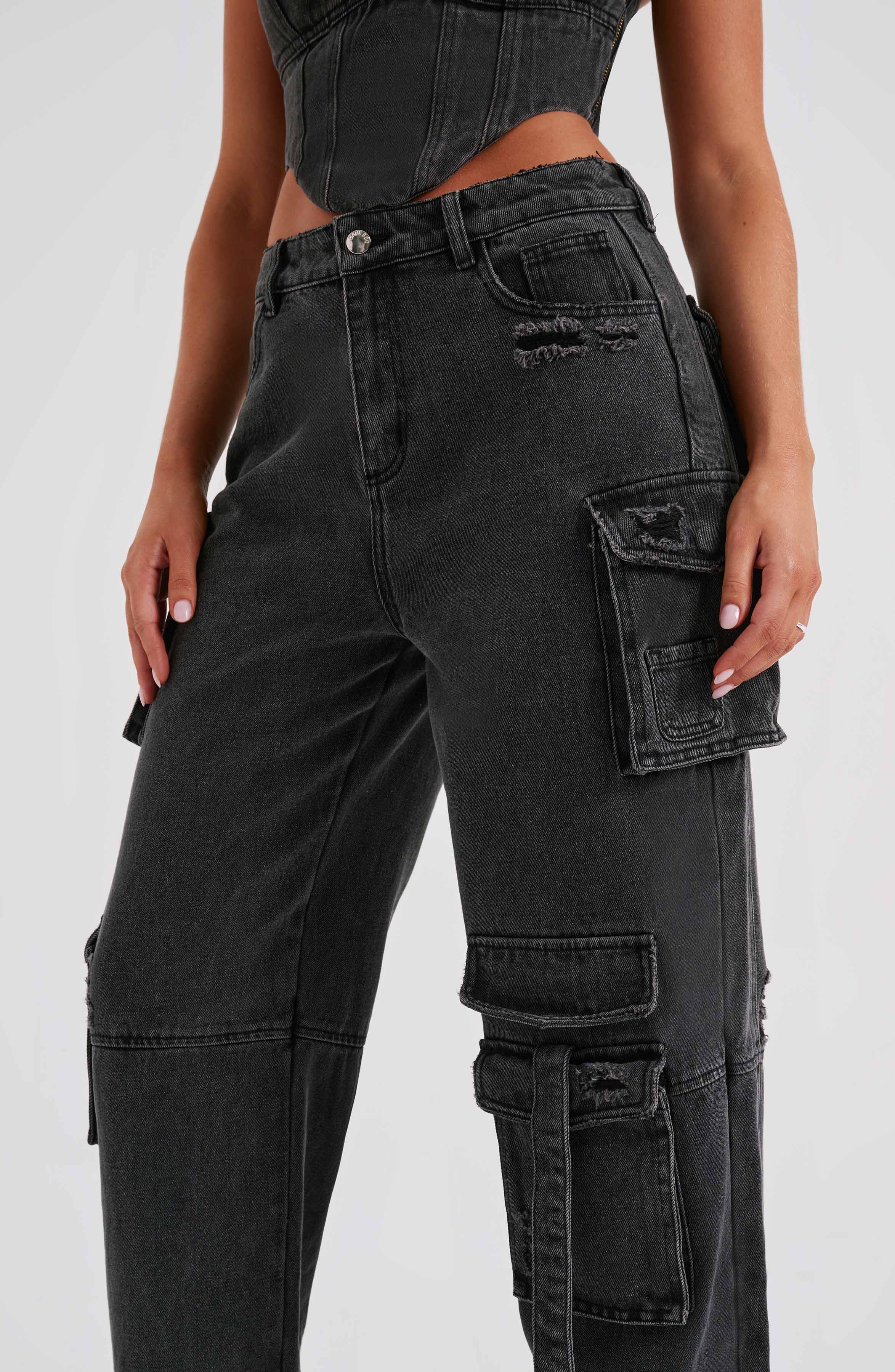 Rafaella Cargo Pant - Black
