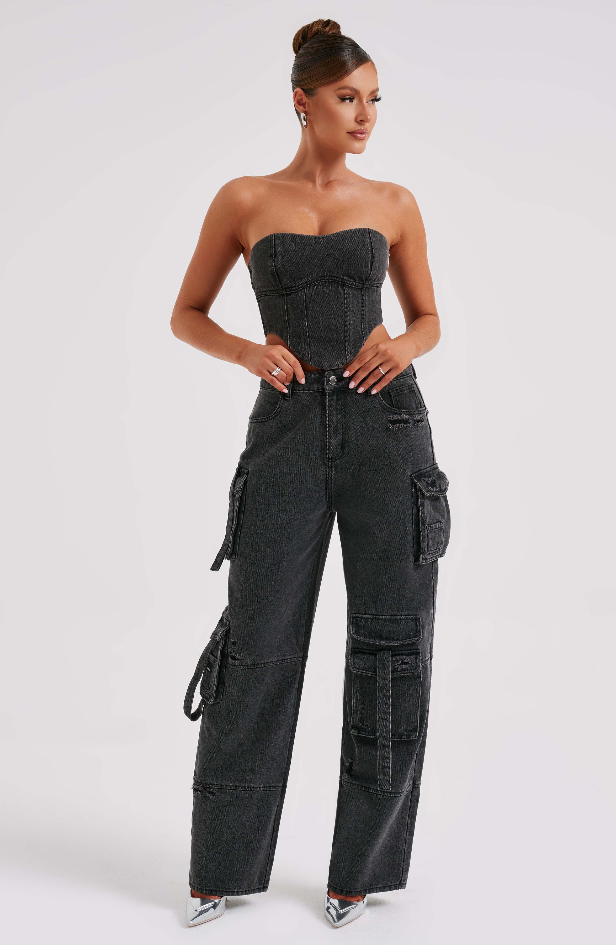 Rafaella Cargo Pant - Black