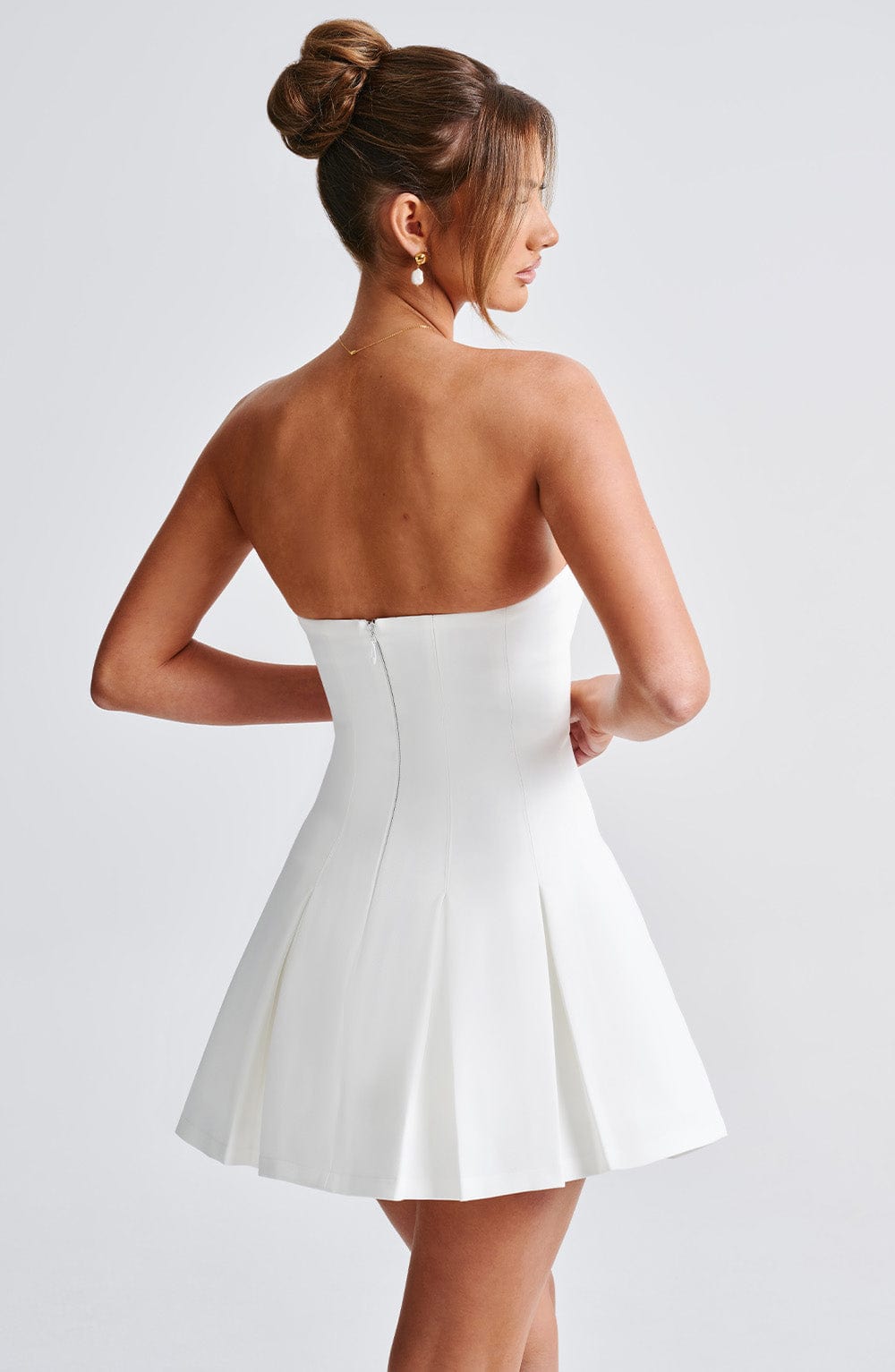 Danna Mini Dress-Ivory