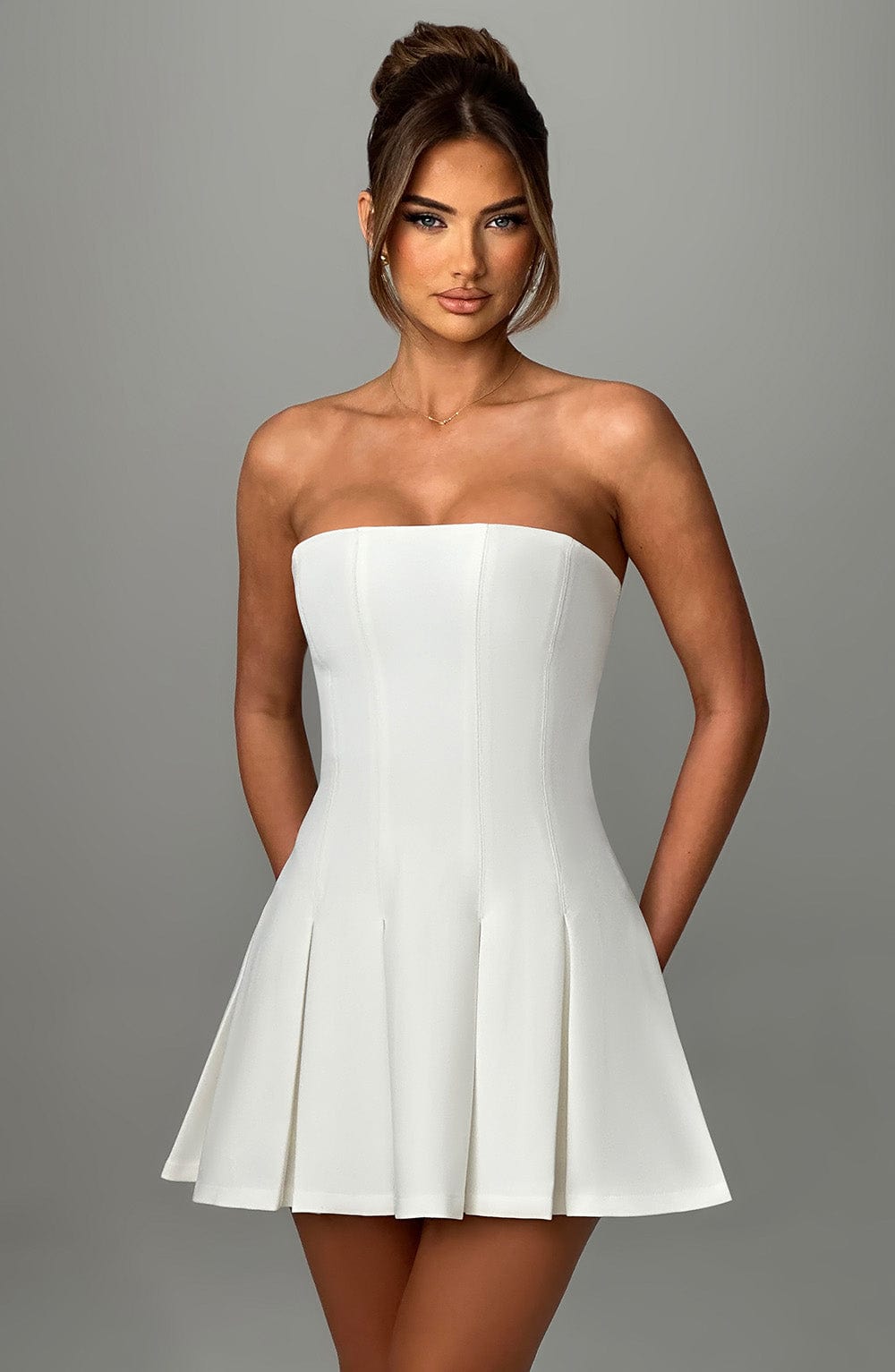 Danna Mini Dress-Ivory