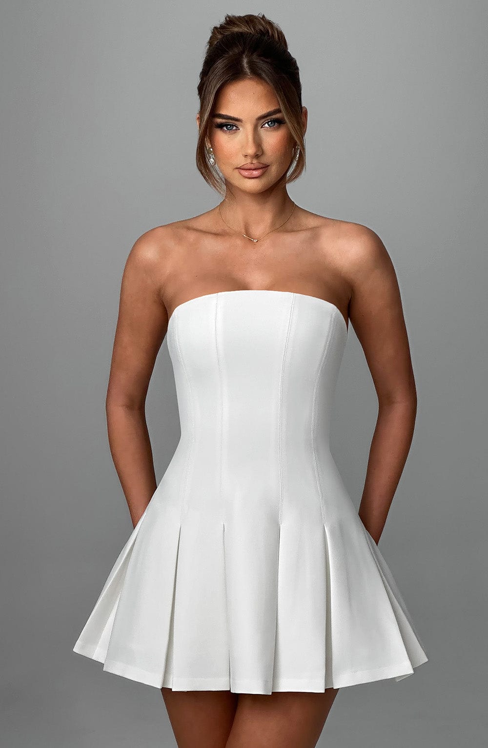 Danna Mini Dress-Ivory