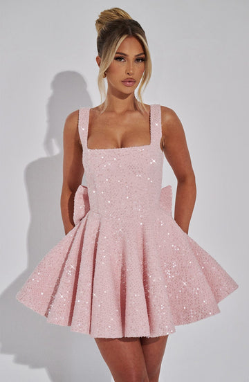 Triana Mini Dress - Blush