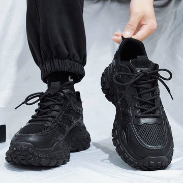 Mesh Lace Up Running Sneakers for Men - Nicoletta