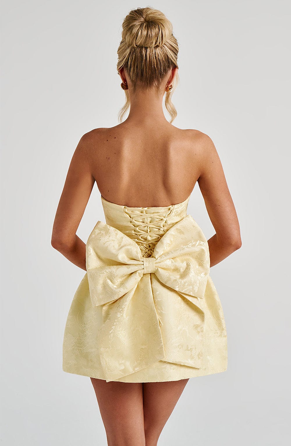Renata Mini Dress - Lemon