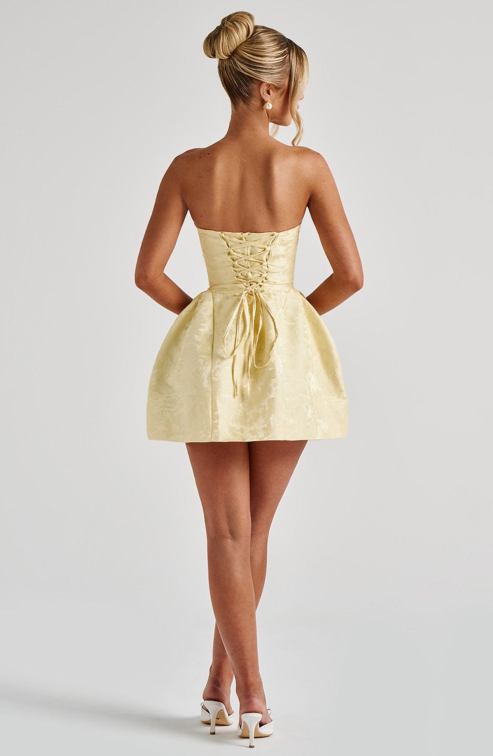 Renata Mini Dress - Lemon