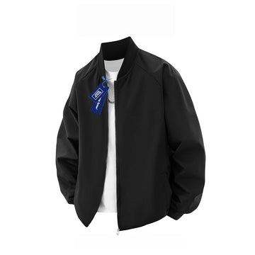 Zip Up Bomber Jacket with Pockets for Men - Arianna