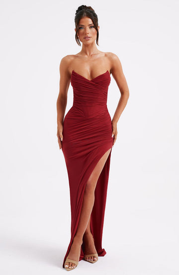 Valentina Maxi Dress - Wine
