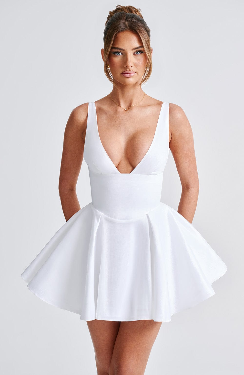 Paola Mini Dress - Ivory