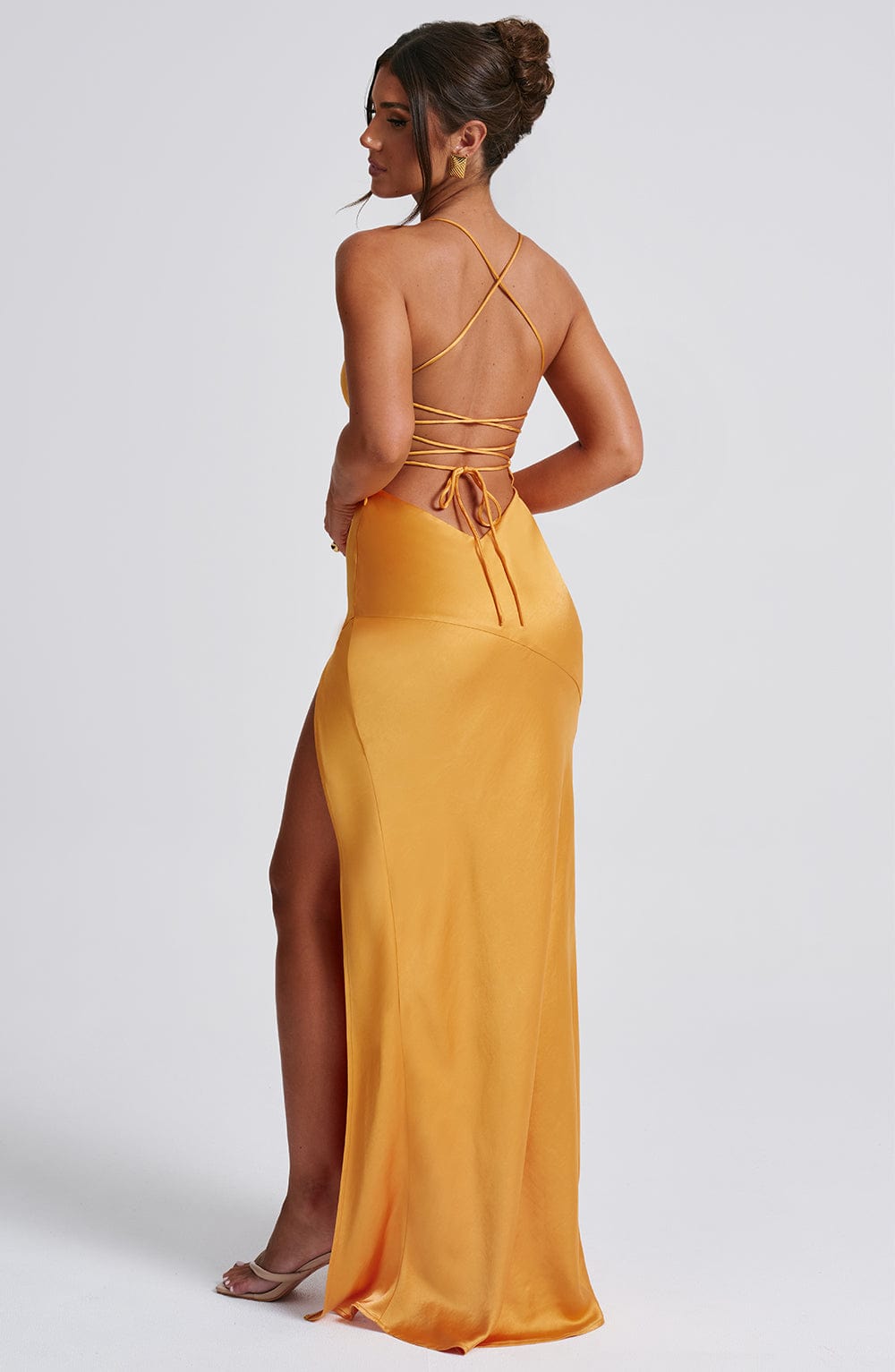 Valentina Maxi Dress - Tangerine