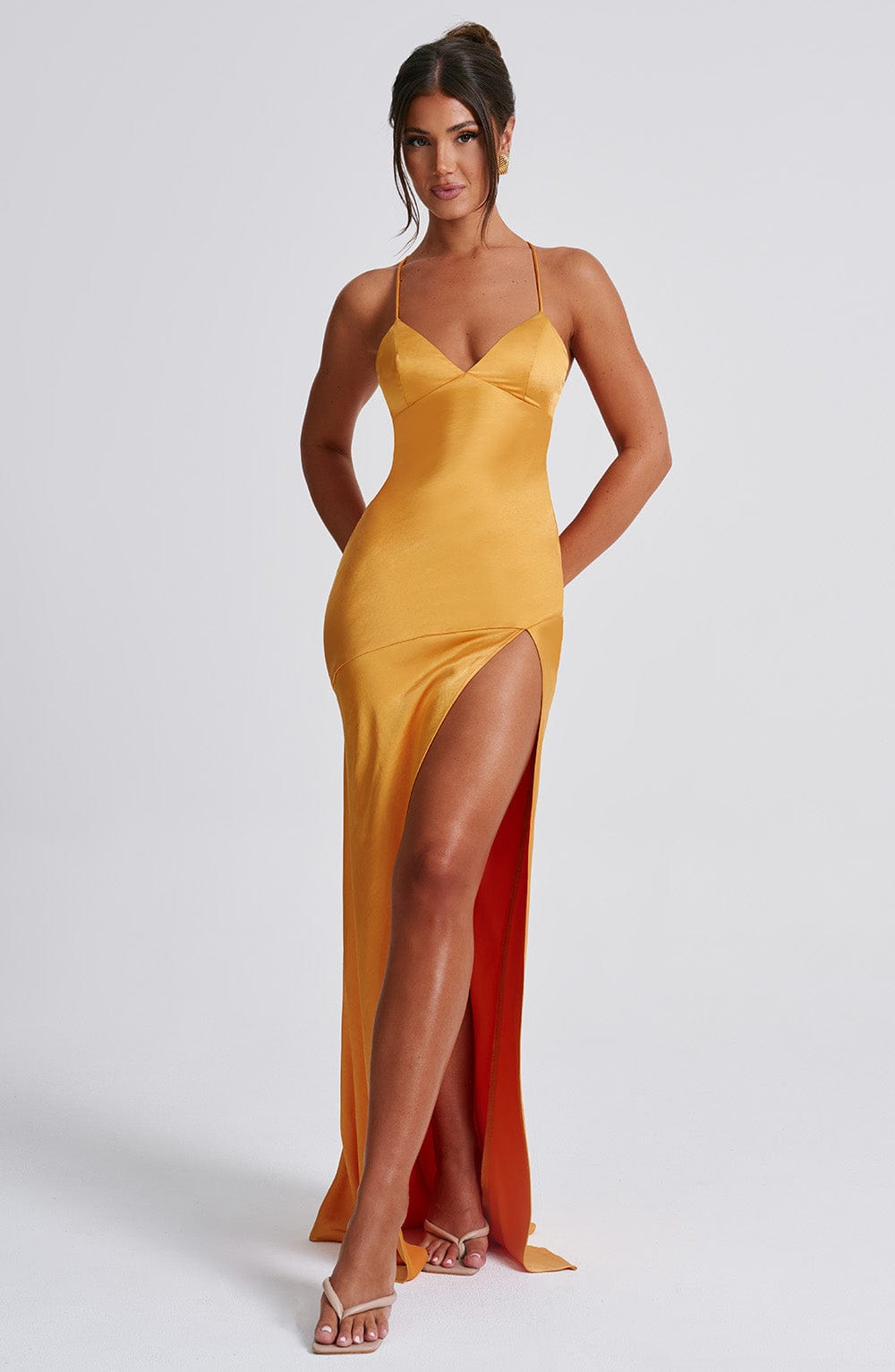 Valentina Maxi Dress - Tangerine
