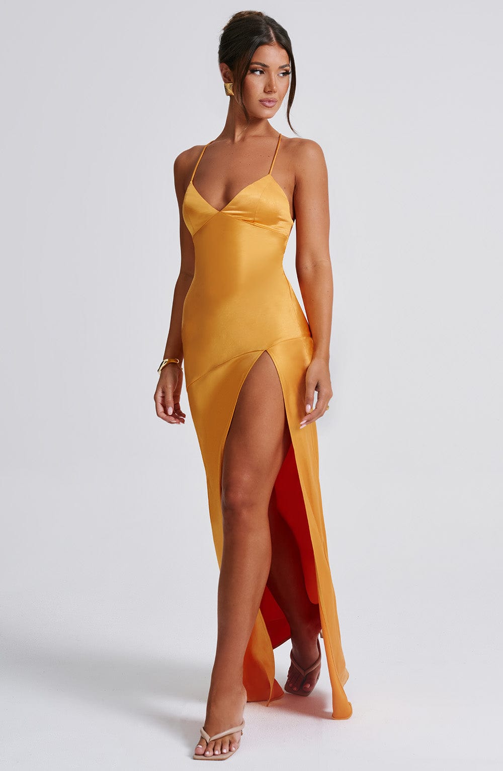 Valentina Maxi Dress - Tangerine