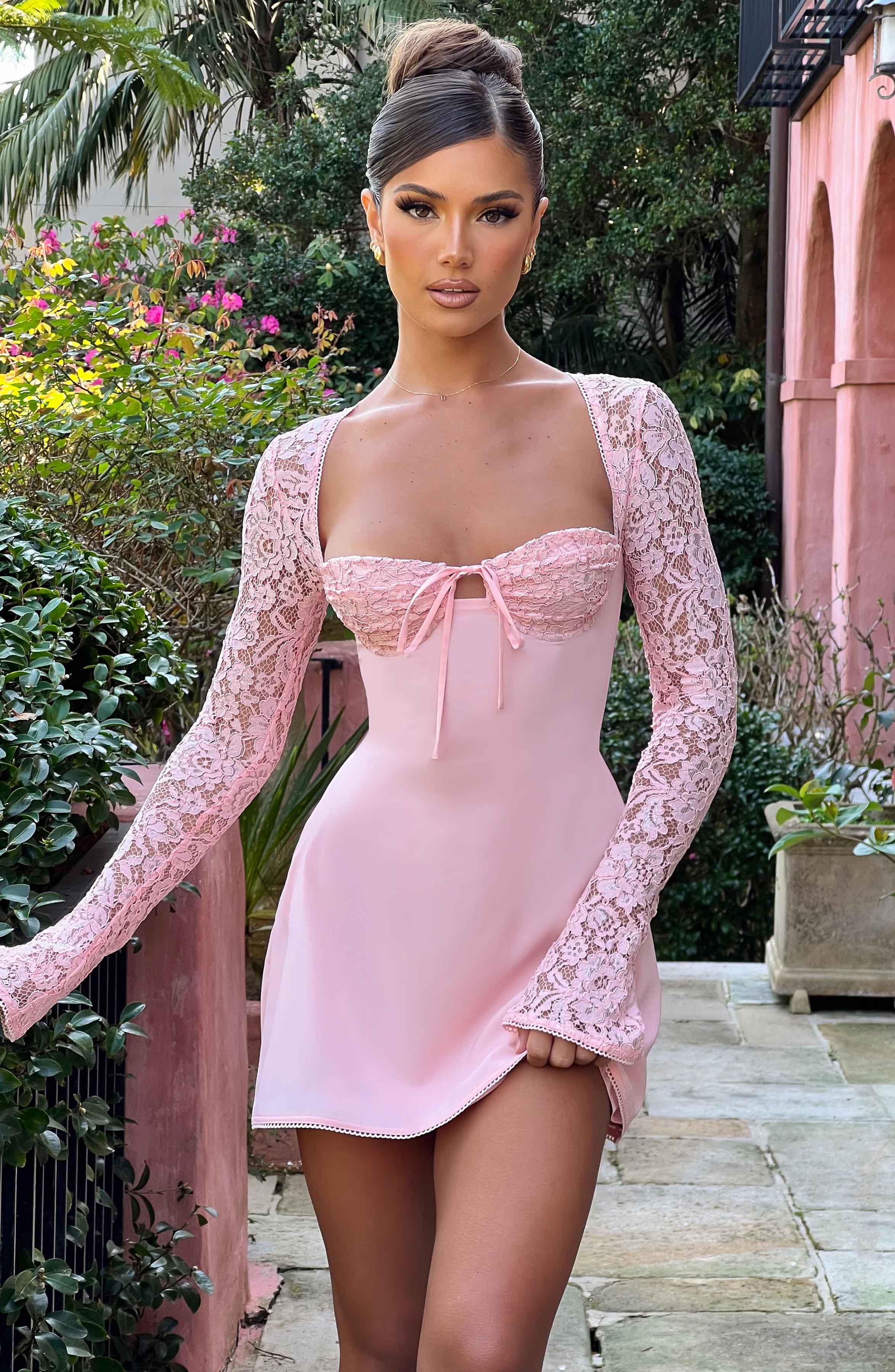 Emilia Mini Dress-Blush
