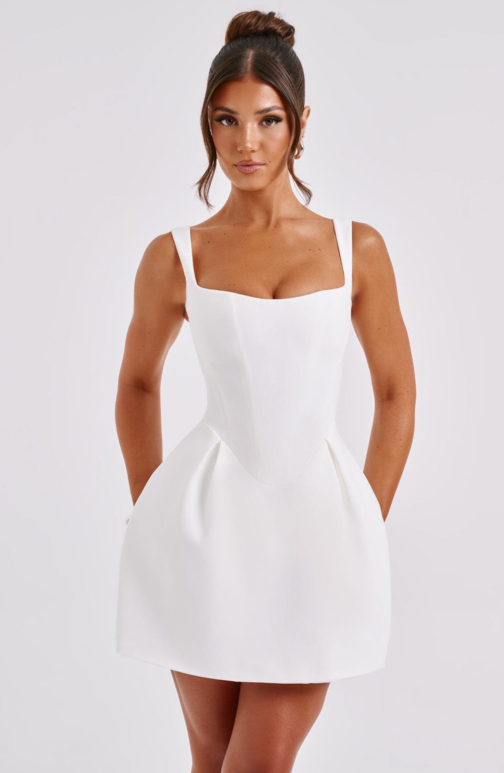 Celia Mini Dress - Ivory