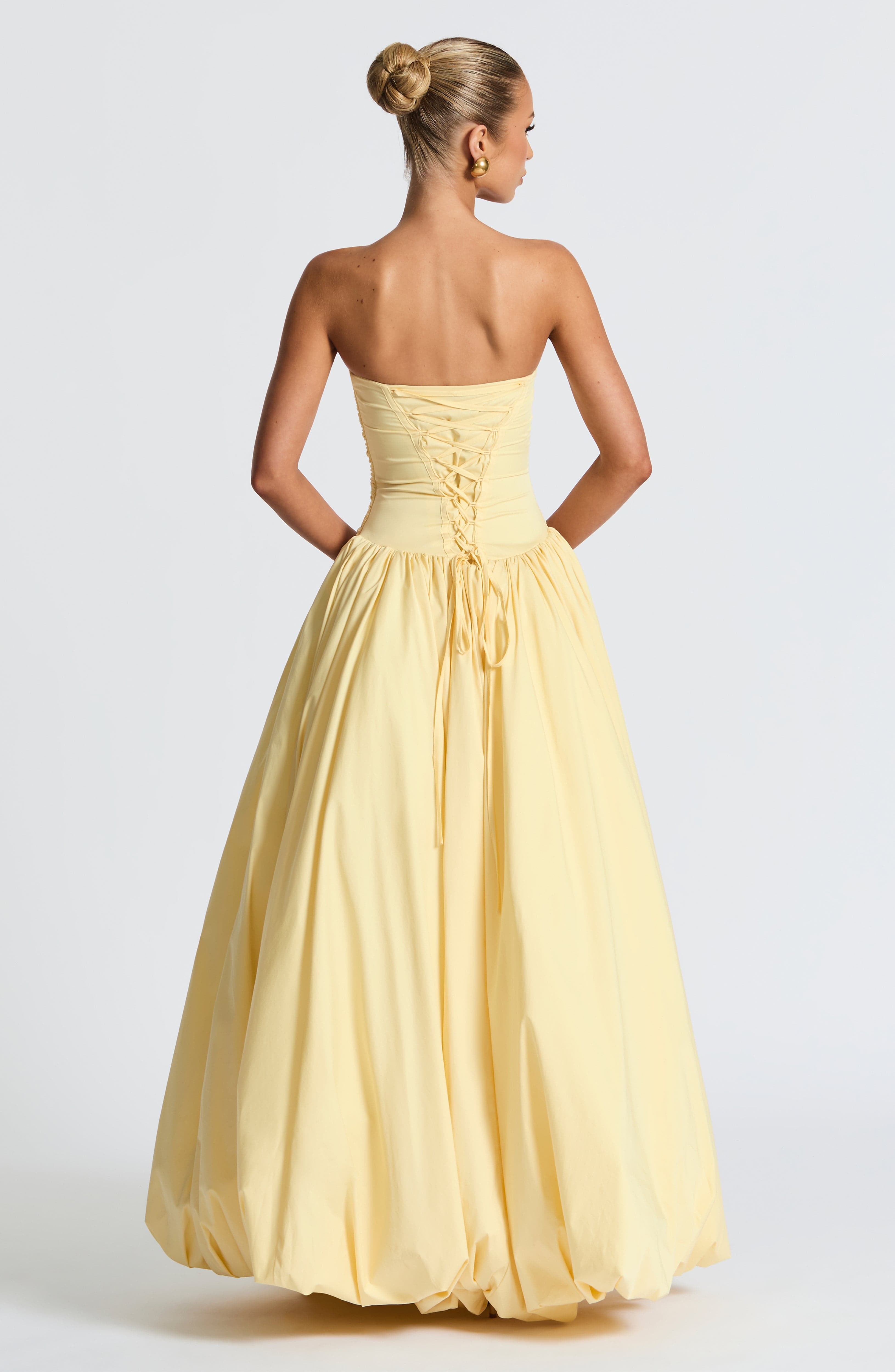 Florencia Maxi Dress-Lemon