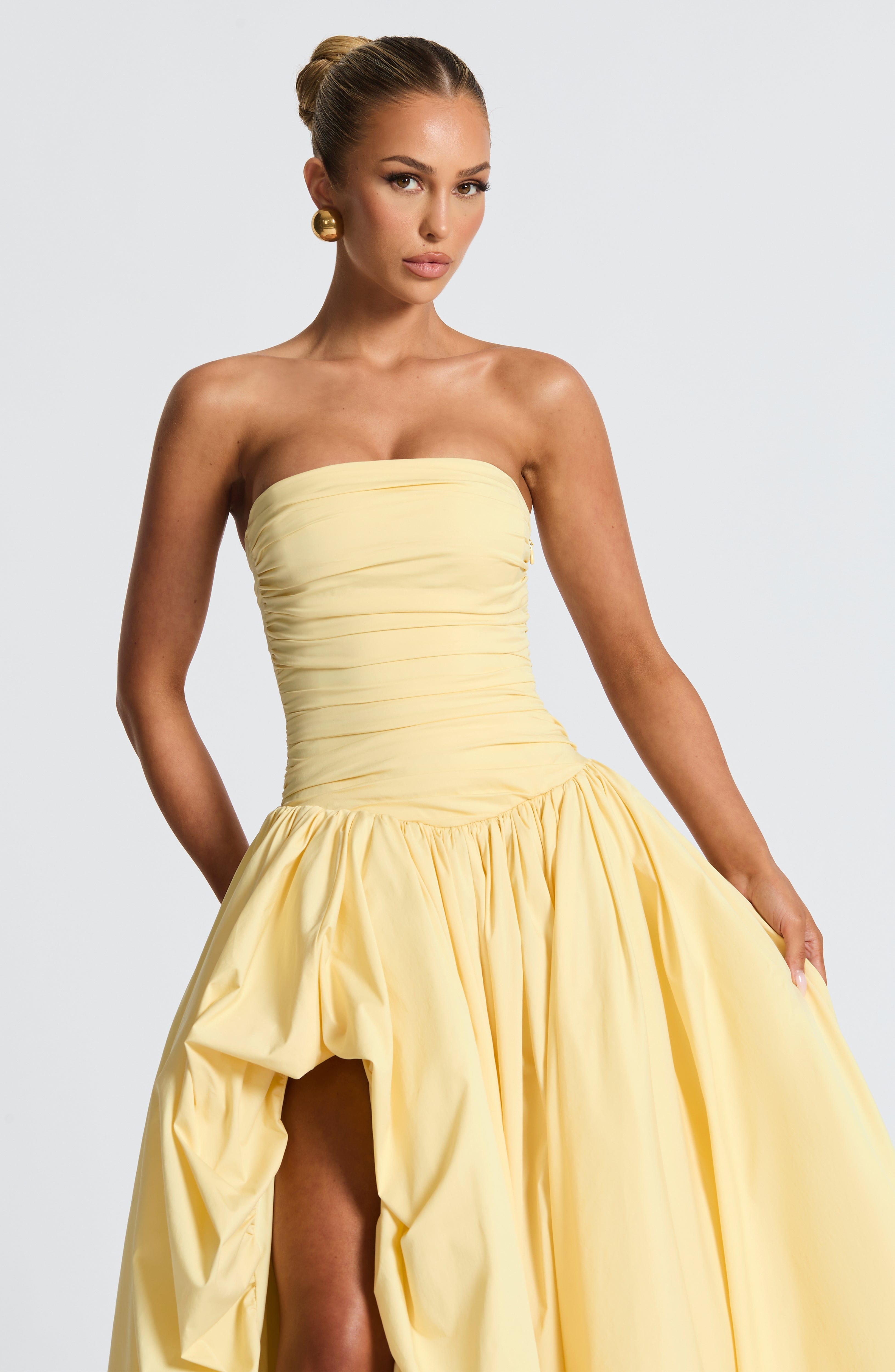 Florencia Maxi Dress-Lemon