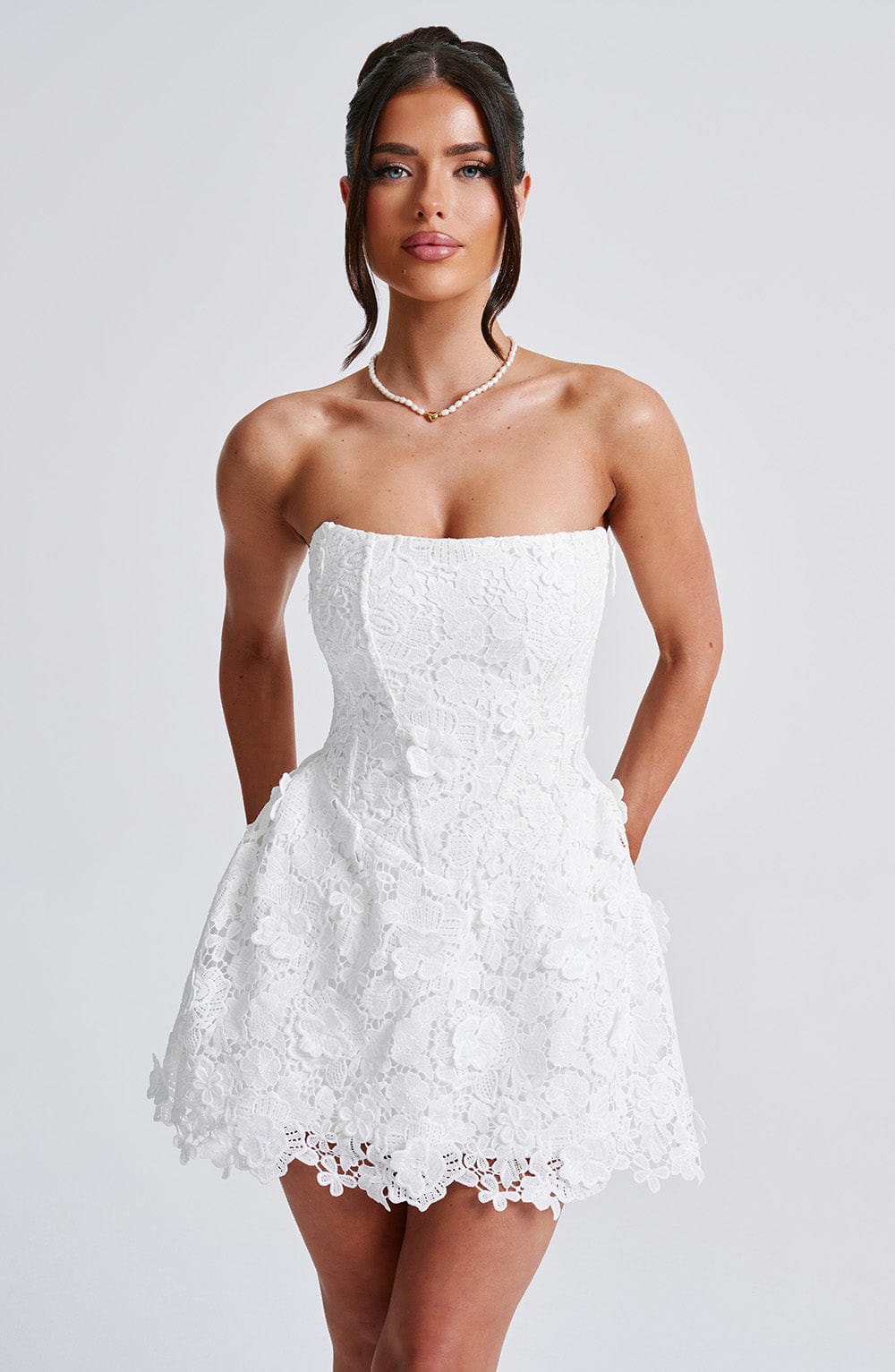 Valery Mini Dress-Ivory