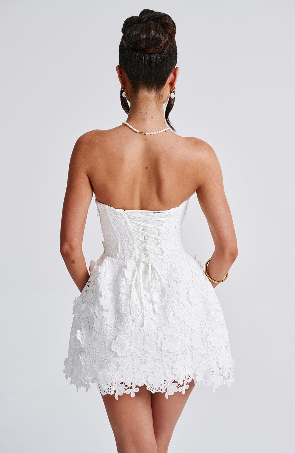 Valery Mini Dress-Ivory