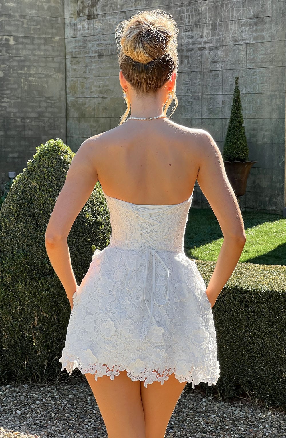Valery Mini Dress-Ivory