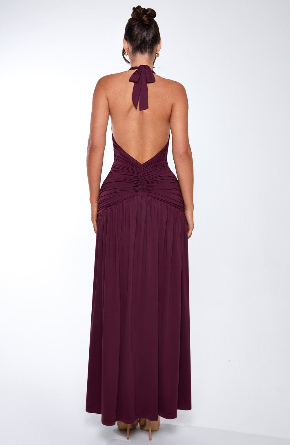 Fiorella Maxi Dress - Cherry Lacquer