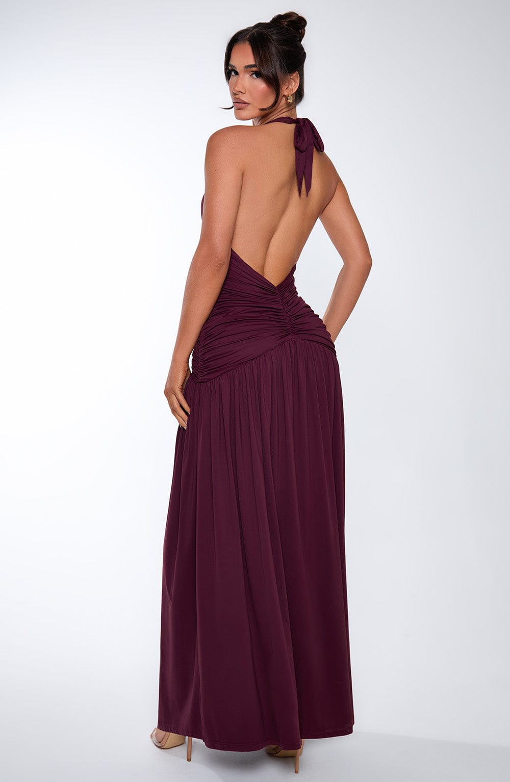 Fiorella Maxi Dress - Cherry Lacquer