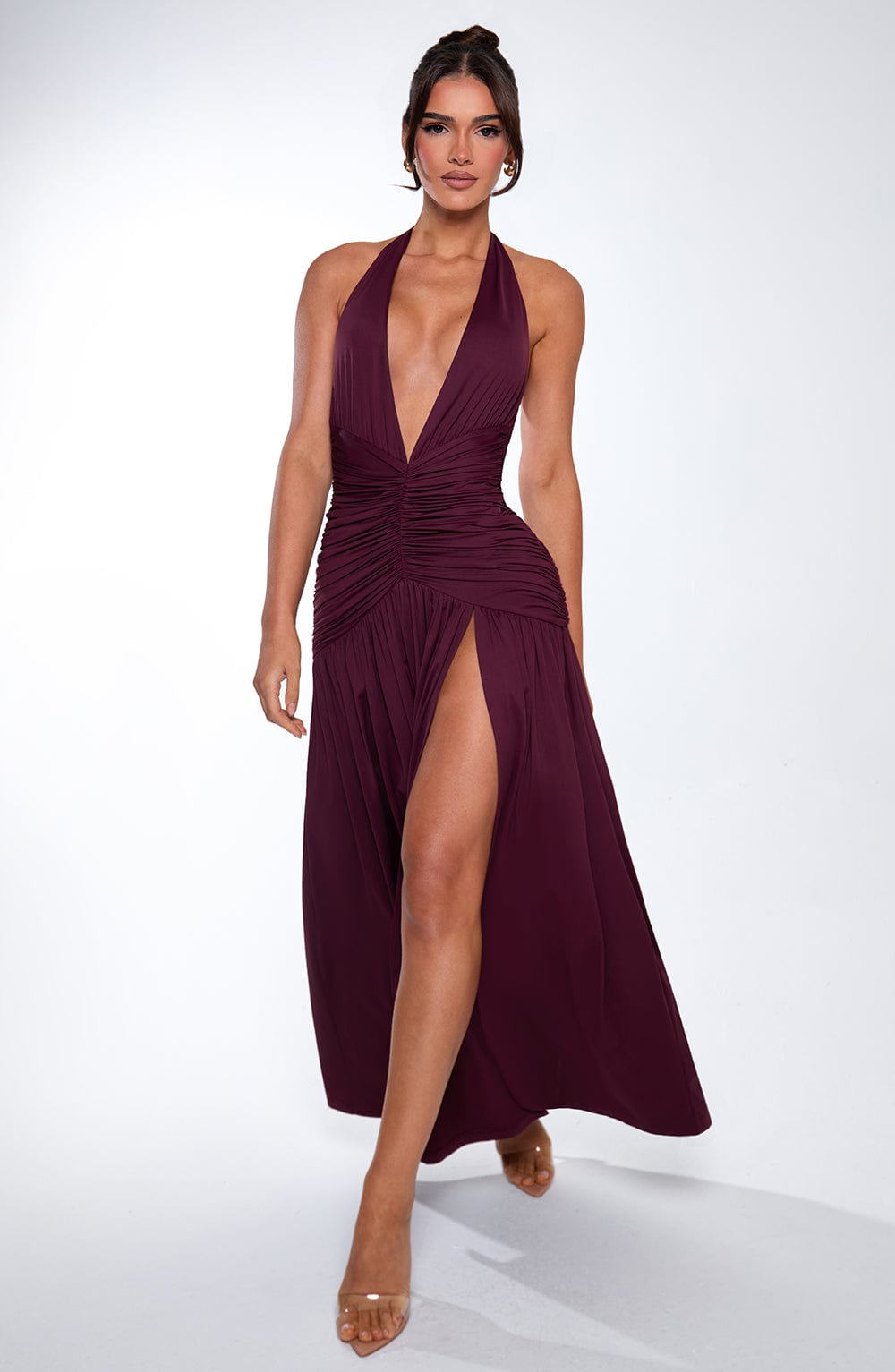 Fiorella Maxi Dress - Cherry Lacquer