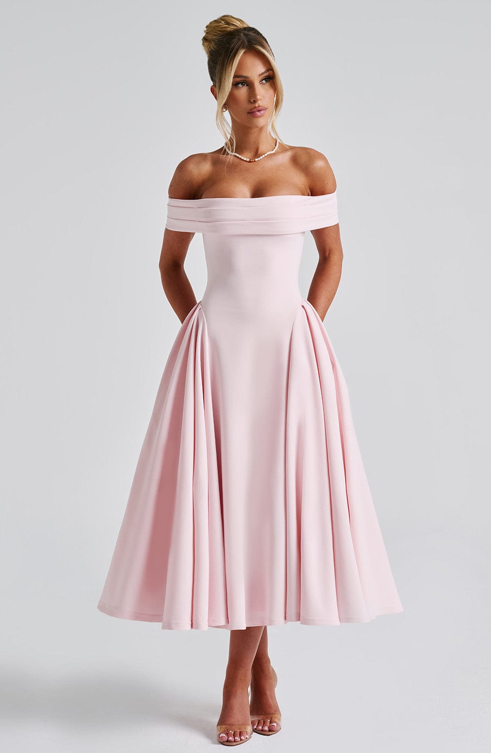 Valeria Midi Dress - Blush