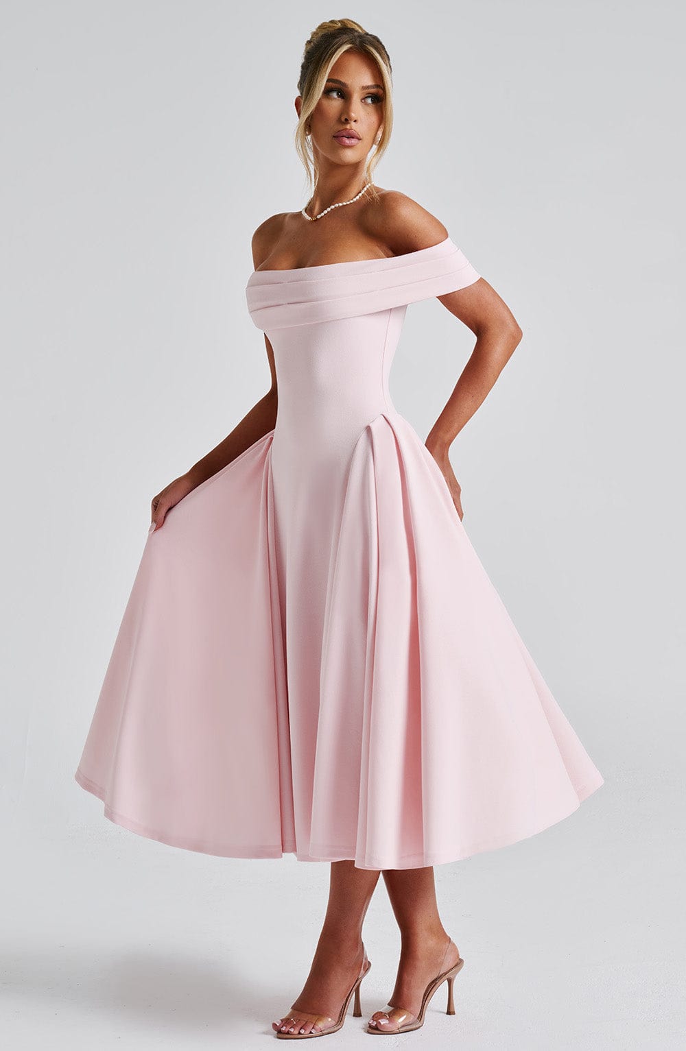 Valeria Midi Dress - Blush