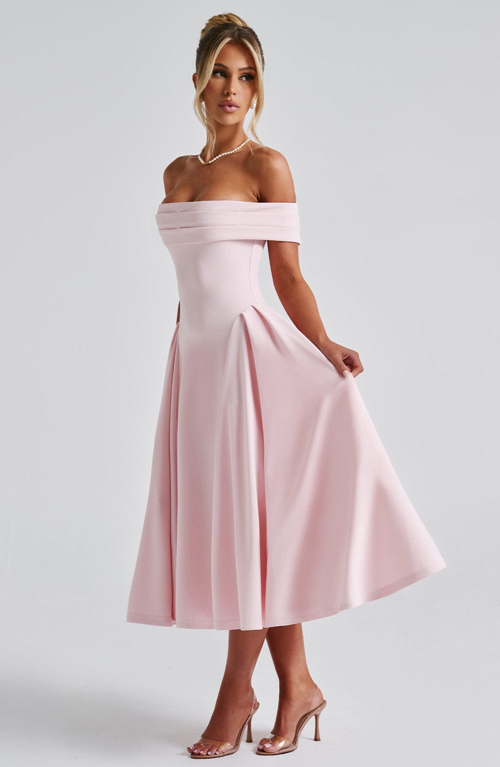 Valeria Midi Dress - Blush