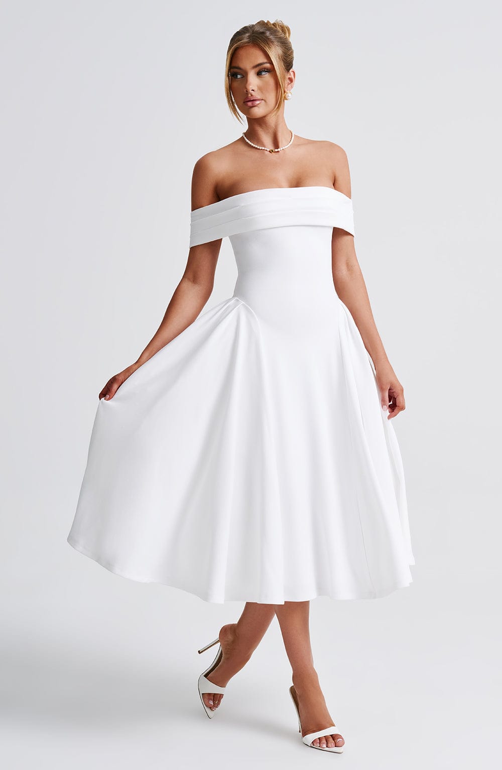 Rafaella Midi Dress - White