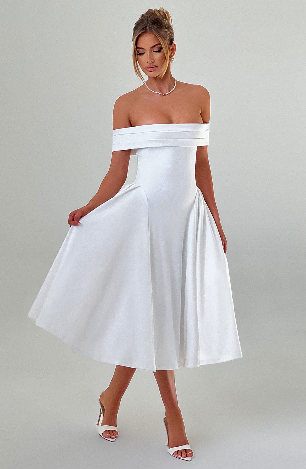 Rafaella Midi Dress - White