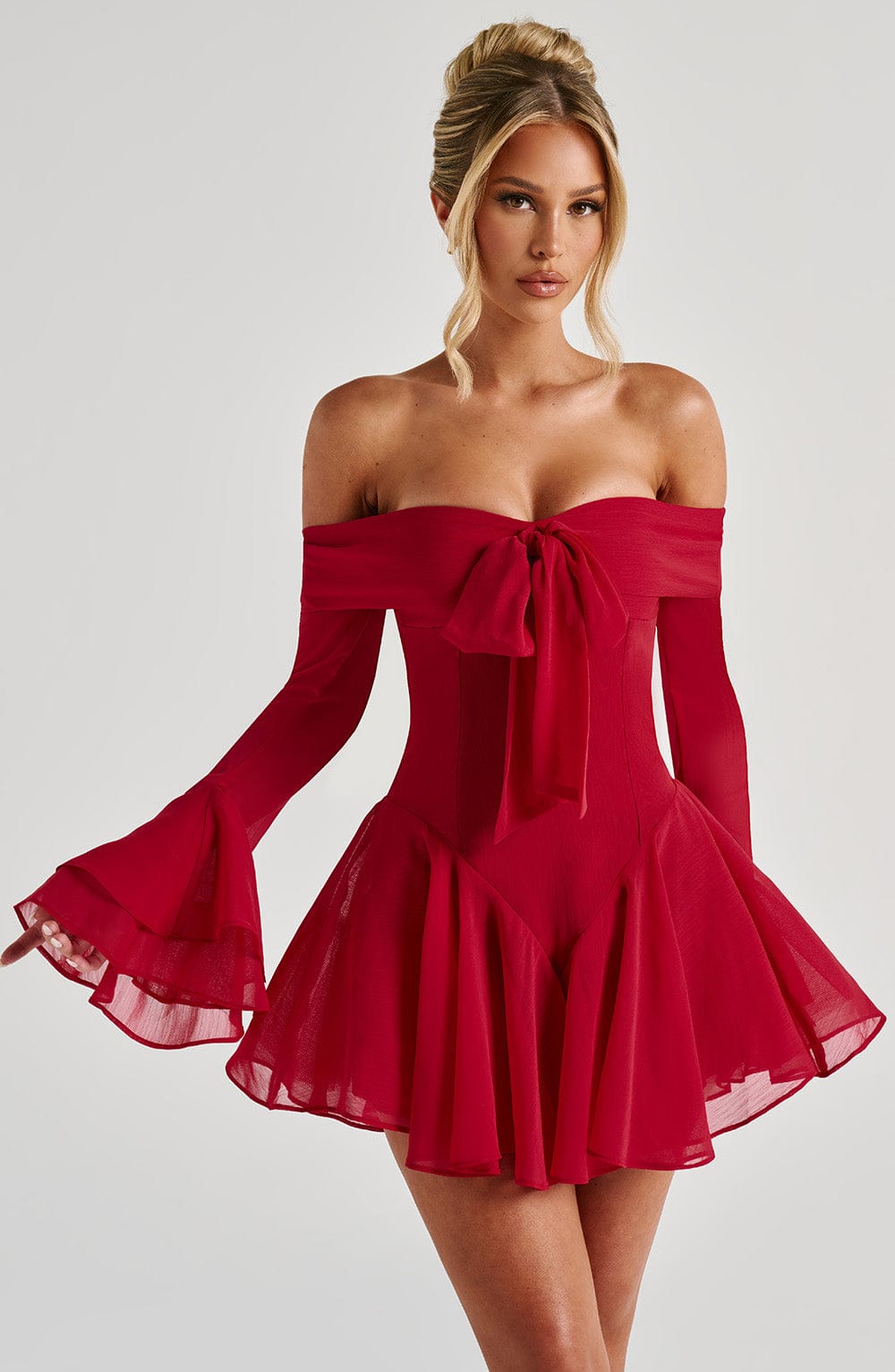 Romina Playsuit - Red