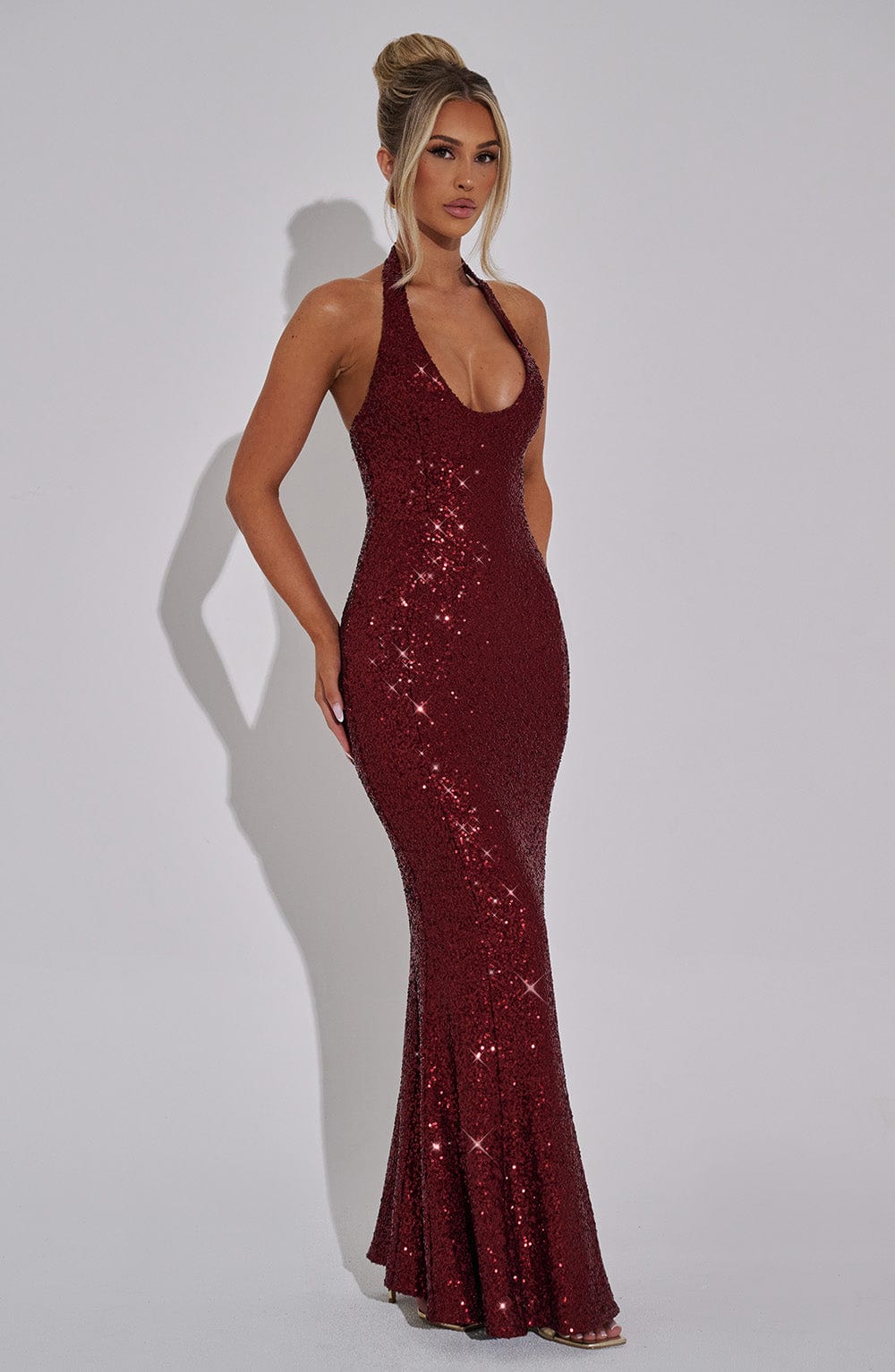 María Maxi Dress-Wine