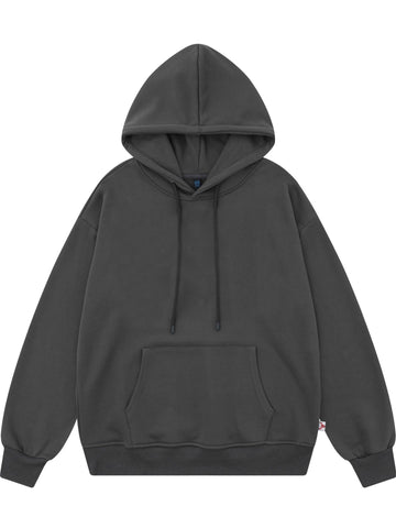Oversized Basic Solid Unisex Hoodie