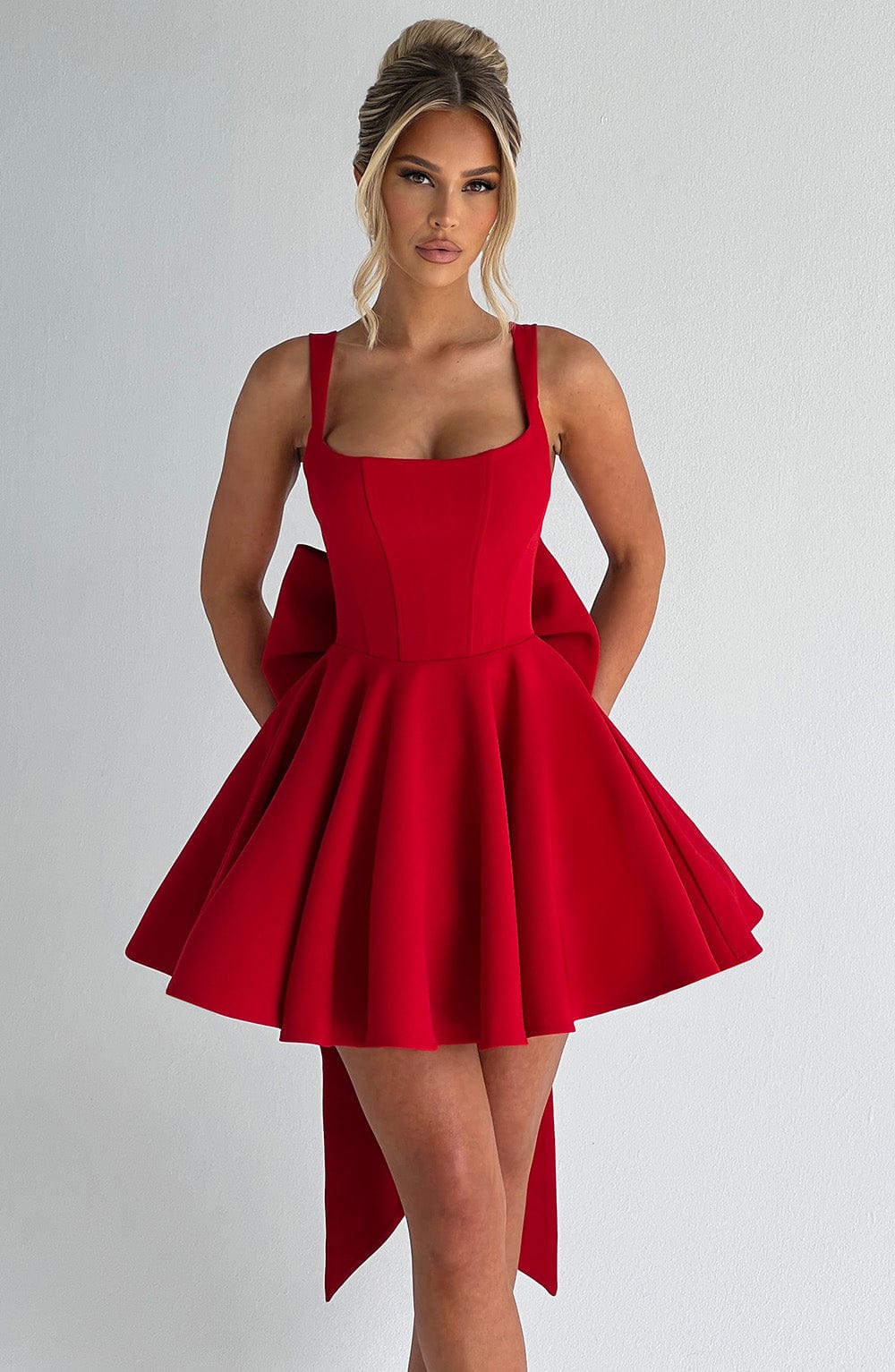 Chloe Mini Dress - Red