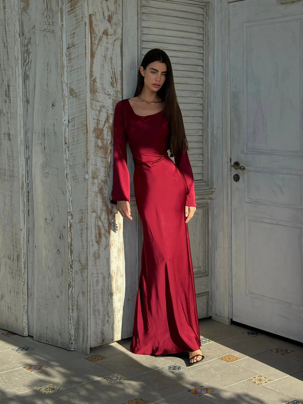 Maxi Mermaid Style Dress for Wedding Guests