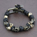 Unisex Gothic Skull Design Bracelet