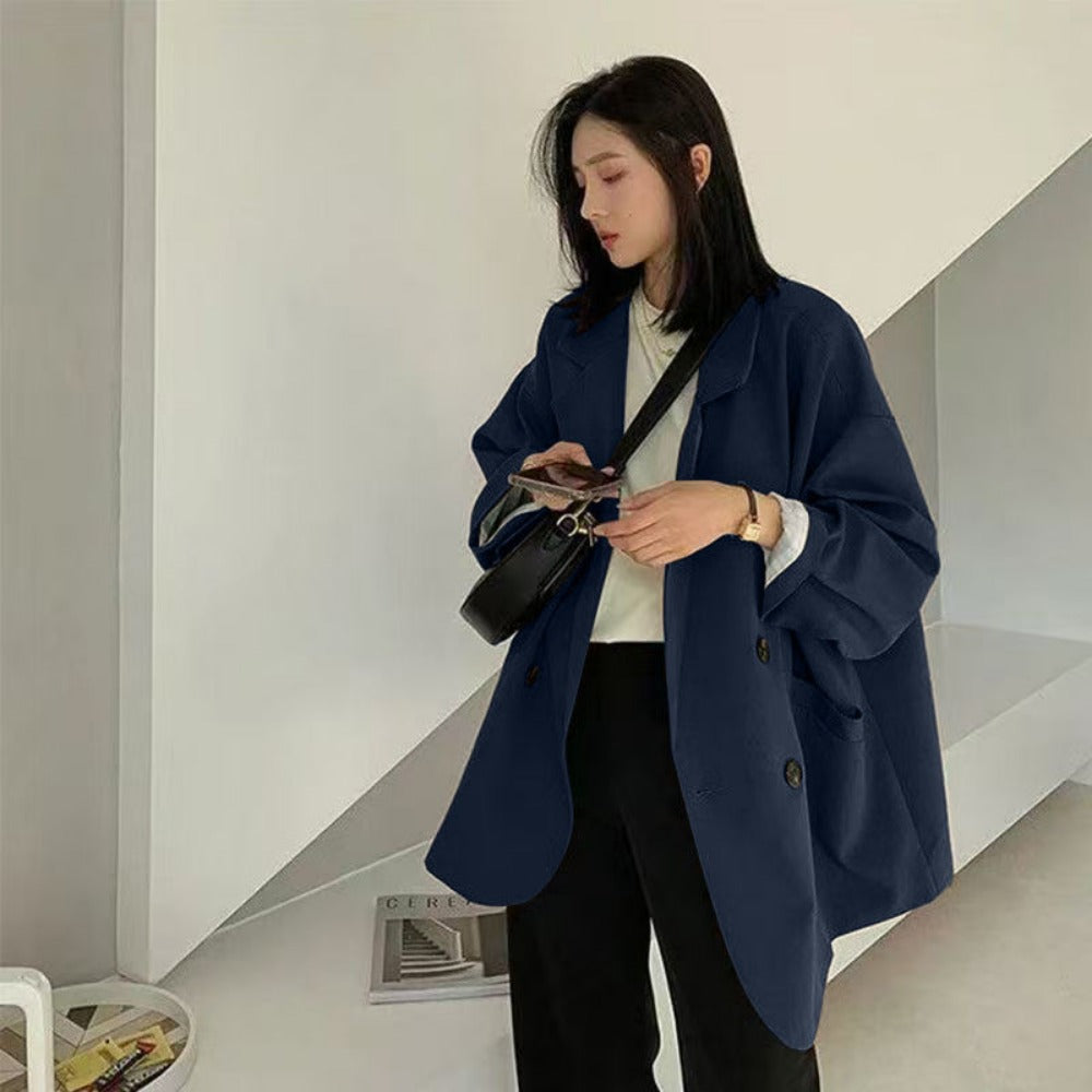 Oversized Double Breasted Blazer for Women - Graziella