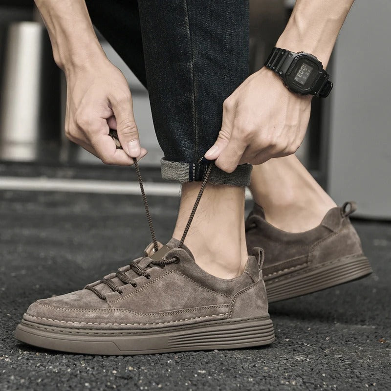 Men’s Casual Low-Top Walking Sneakers | Platform Sole