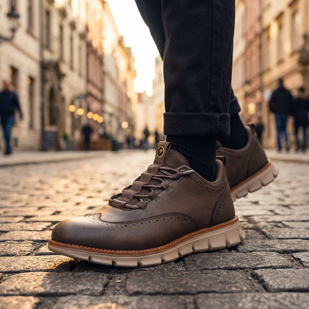 Men's Wingtip Brogue Sneakers | Smart Casual