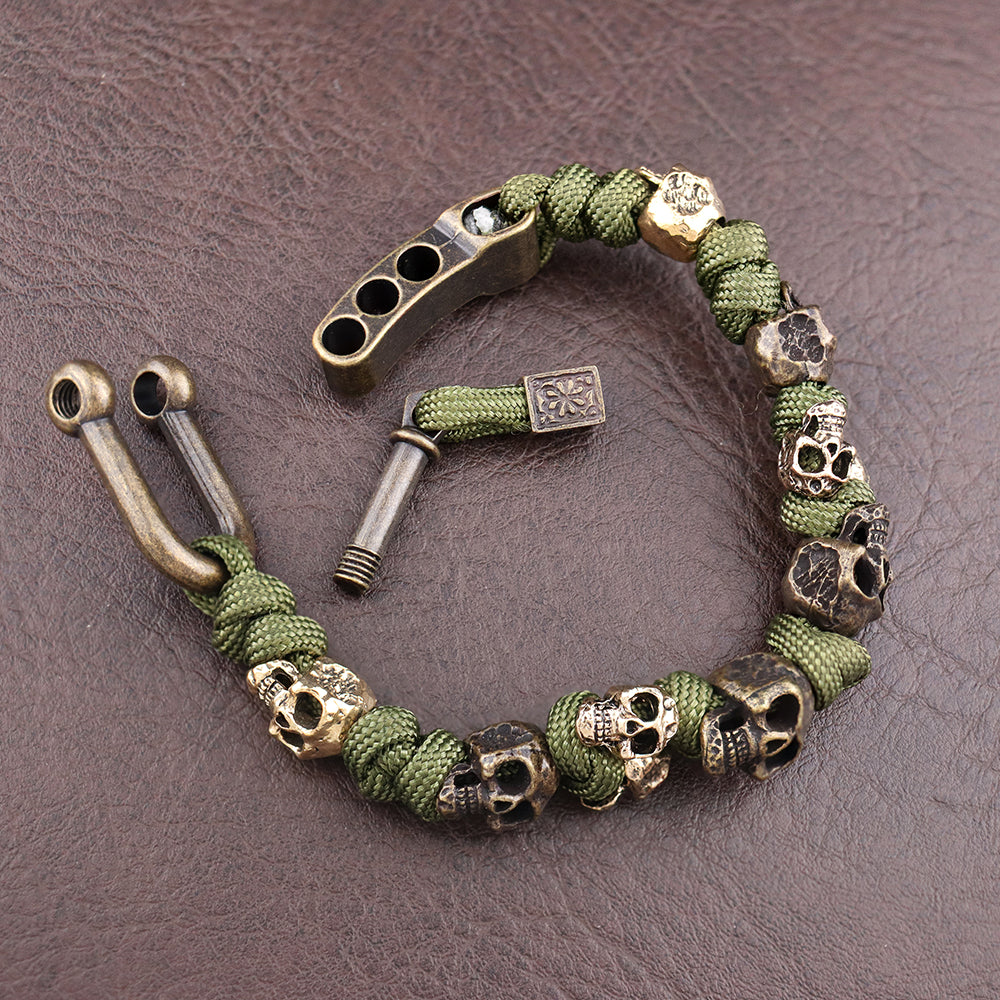 Unisex Gothic Skull Design Bracelet