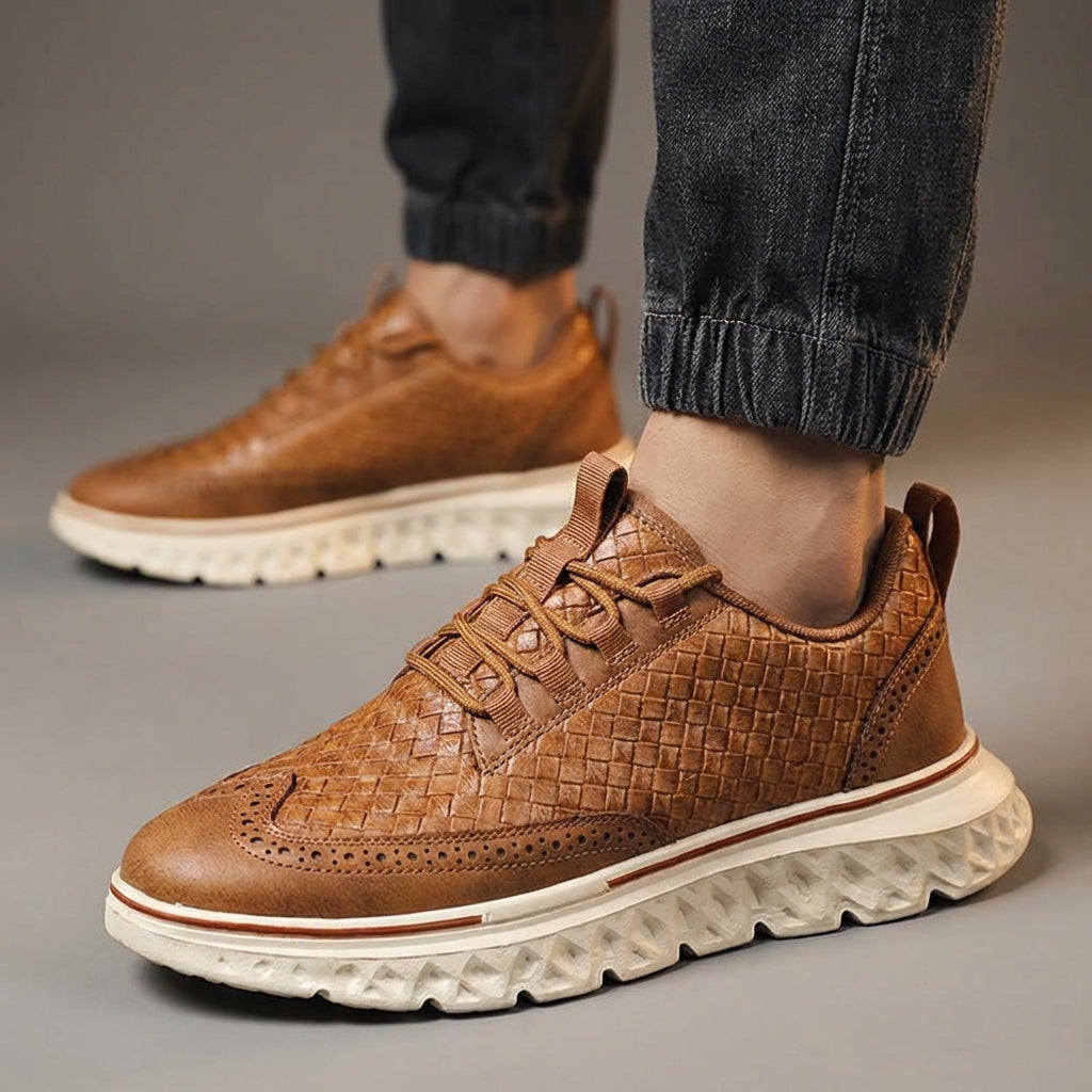 Men's Chunky Sole Oxford Sneakers | Wingtip