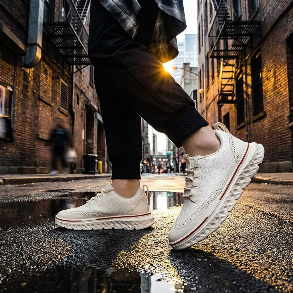 Men's Chunky Sole Oxford Sneakers | Wingtip